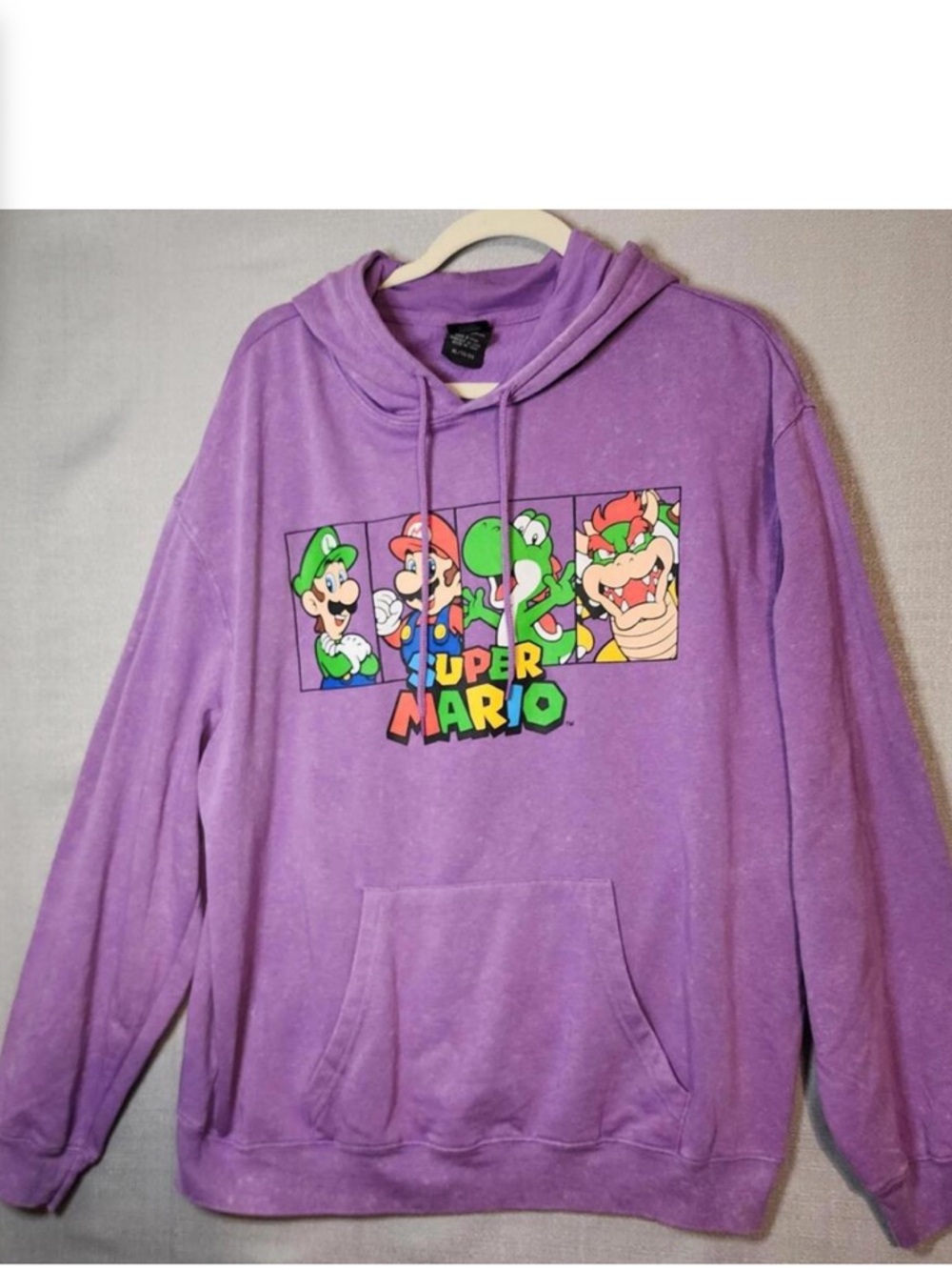 Nintendo Purple Super Mario Character Hoodie
